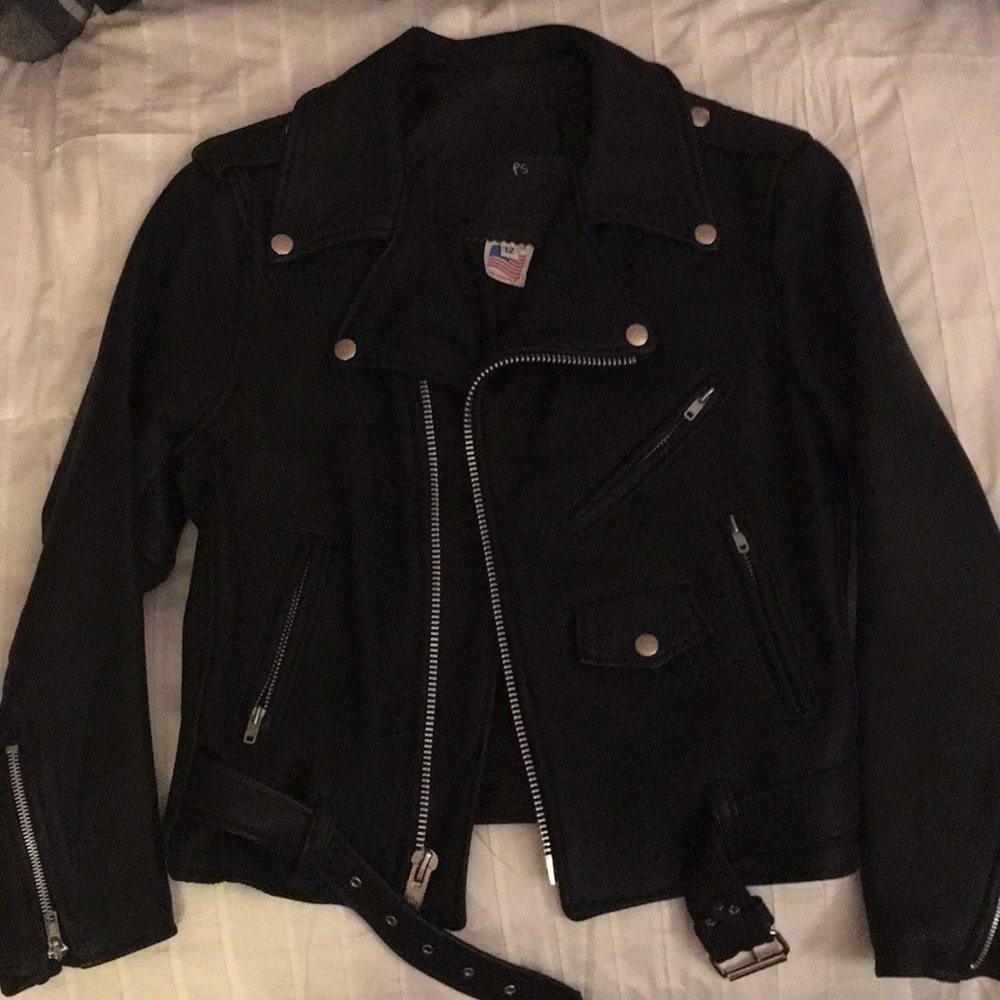 Branded Garments-- Leather Motorcycle Jacket